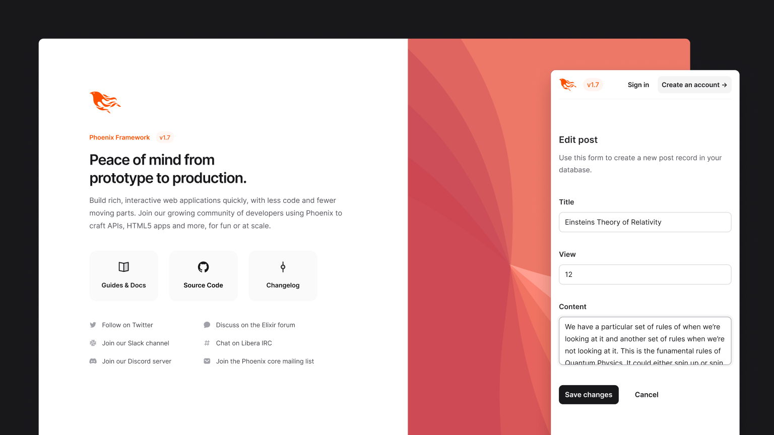 Phoenix v1.7의 새로운 디자인